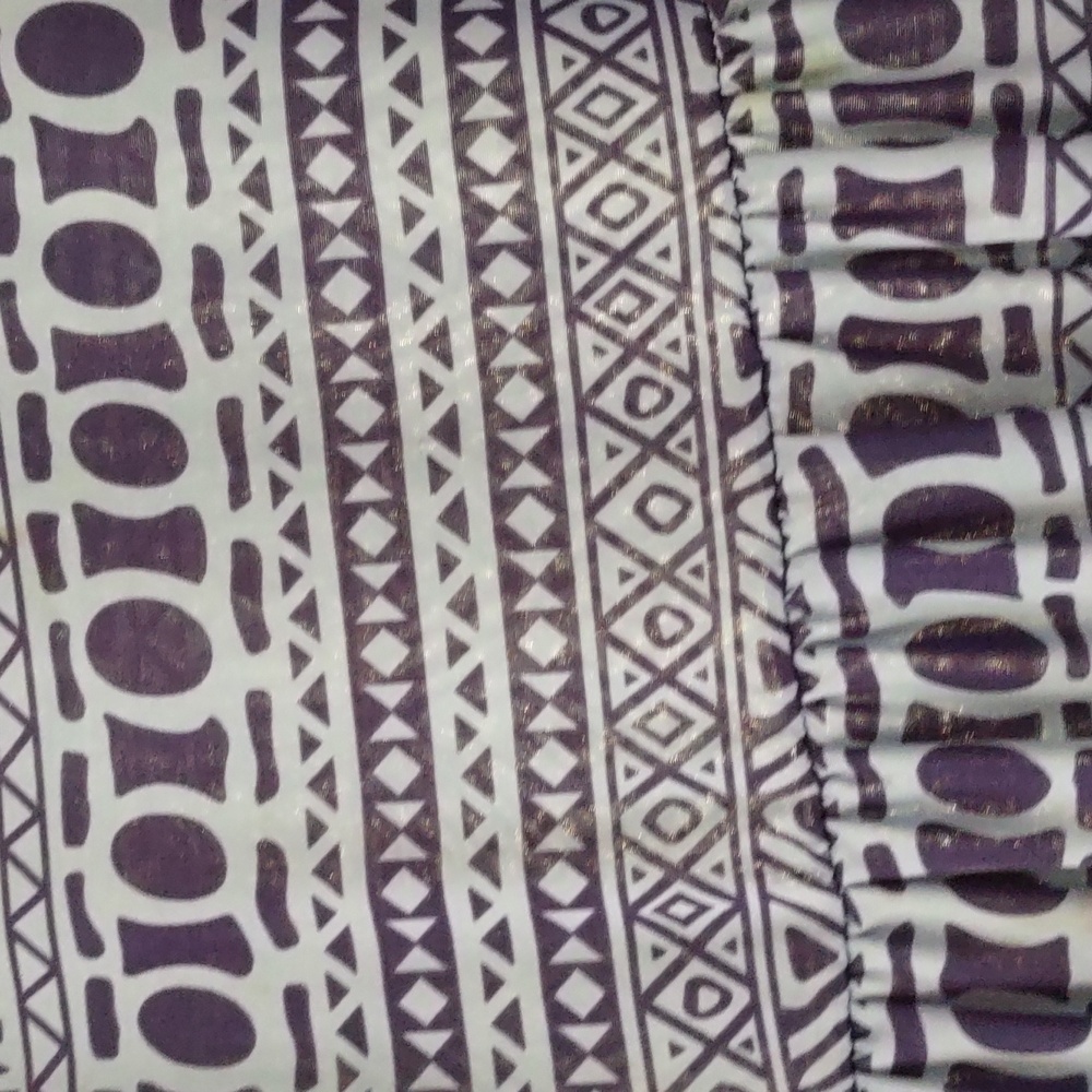 Blue Geometric Pattern Dress - Picture 2 of 5